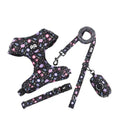Pet Dog Harness and Leash Set Adjustable Collar Dog Harness Vest for Small Dogs Puppy Pet Lead Cats Walking Kitten Mesh Leash