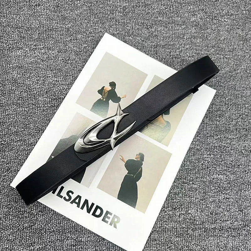 Fashion Belts for Men Women High Quality Luxury Y2K Female Waist Black Pu Leather Waistband Girls Jeans Punk Corset Belt GothK