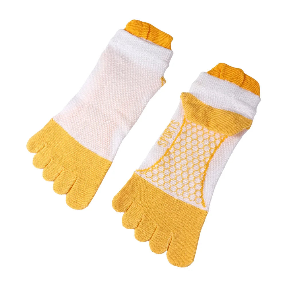 Anti-slip Five Finger Socks Kids Cotton Mesh Breathable Children Accessories Sport Split Toe Hosiery