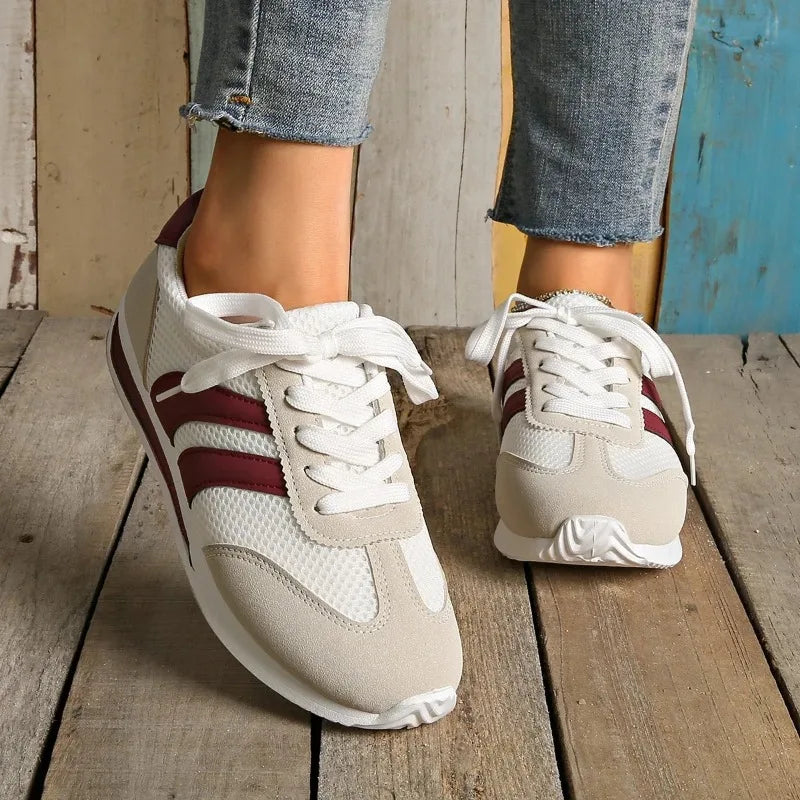 Spring/summer Women Sneakers Casual Platform Female New Striped Casual Running Shoes Comfortable Vulcanized Shoes Designer Shoes