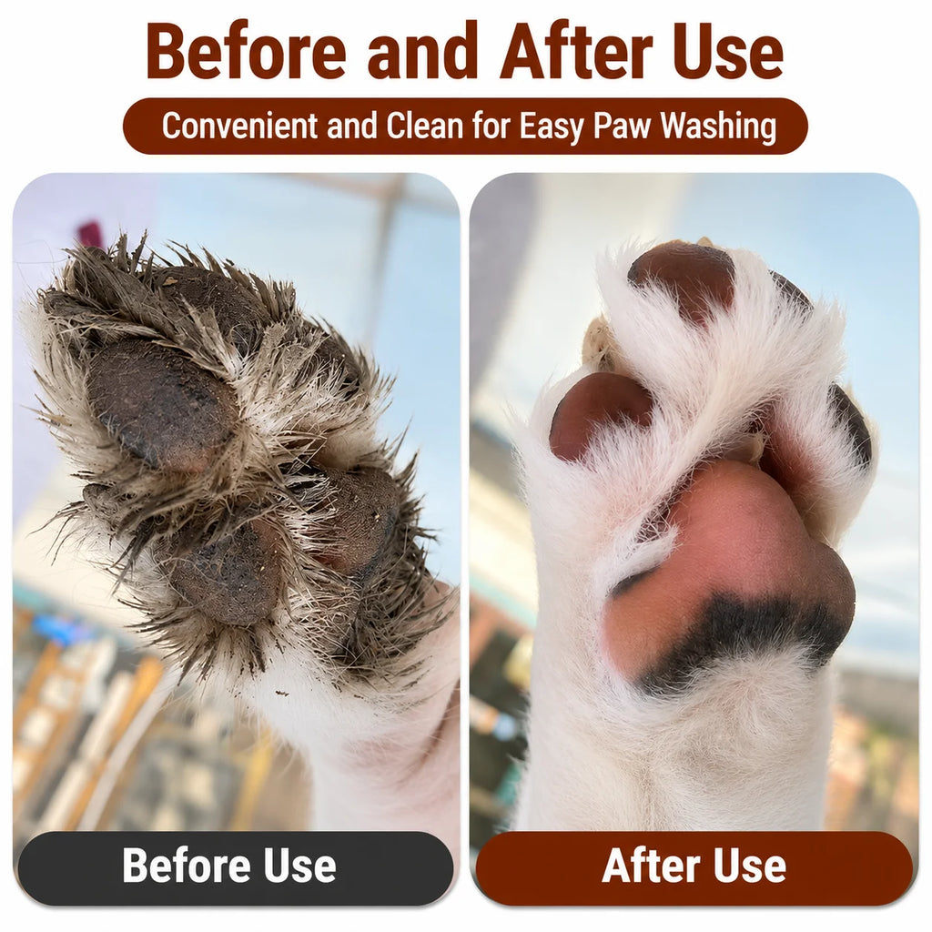 Pet Foot-washing Cup Cat Dog Paw Cleaner Pets Cat Dog Paws Easy Cleaning No Scrubbing Cup For Small Medium Large Breed Dogs Cats