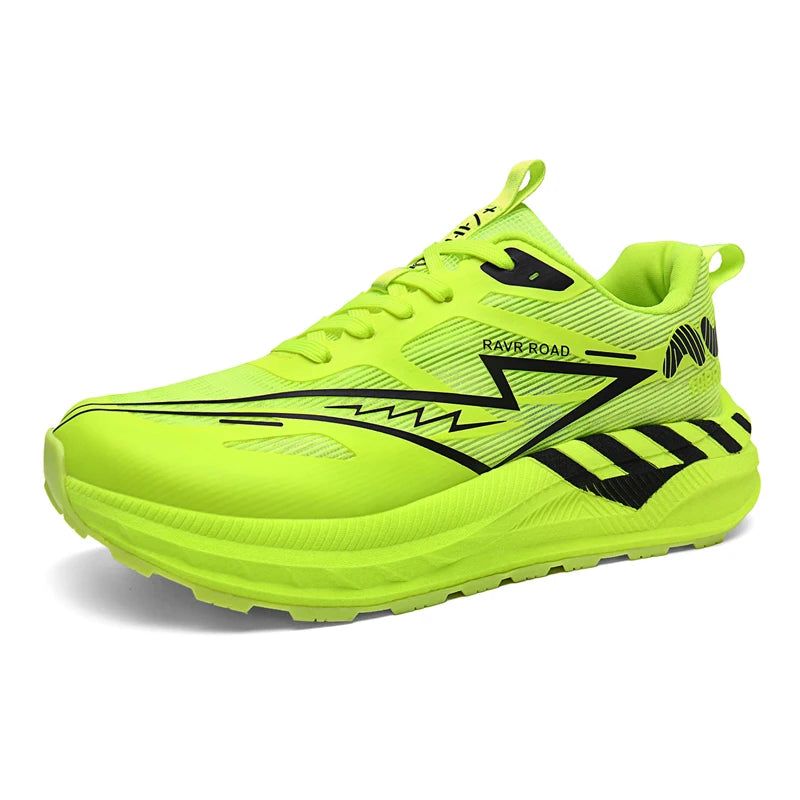 Men Sports Shoes Wide Toe Box Running Sneakers Women Thick Soled Anti Slip Cushion Shock-absorbing Training Carbon Plate Shoes
