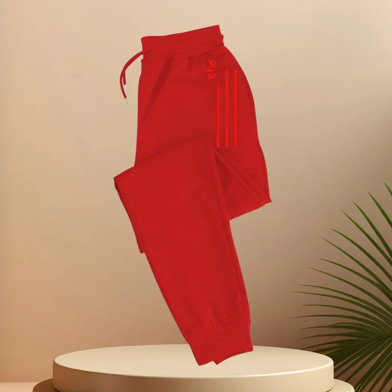 Men's classic sports pants, jogging pants, fashionable sports sweatpants, featuring "pattern printing, waist drawstring
