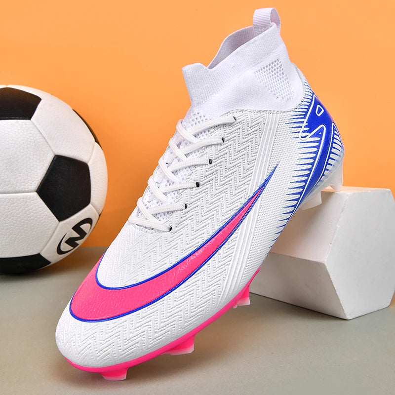 New Men Football Boots Kids Cleats Grass Soccer Shoes Futsal Indoor Ankle Match Training TF/FG Hot-selling Sport High-quality