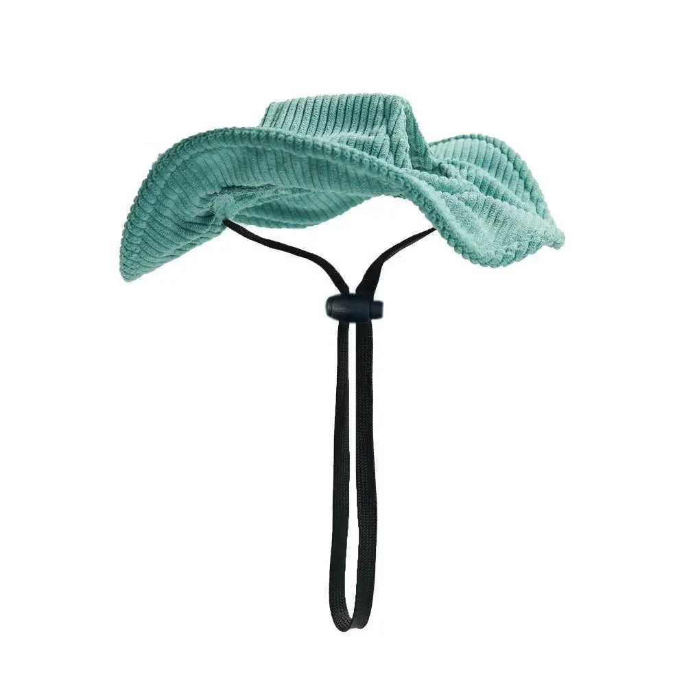 Pet Accessories Adjustable Dog Fisherman Hat Soft with Ear Holes Cat Sunscreen Hat Breathable Dog Baseball Cap for Dogs Cats