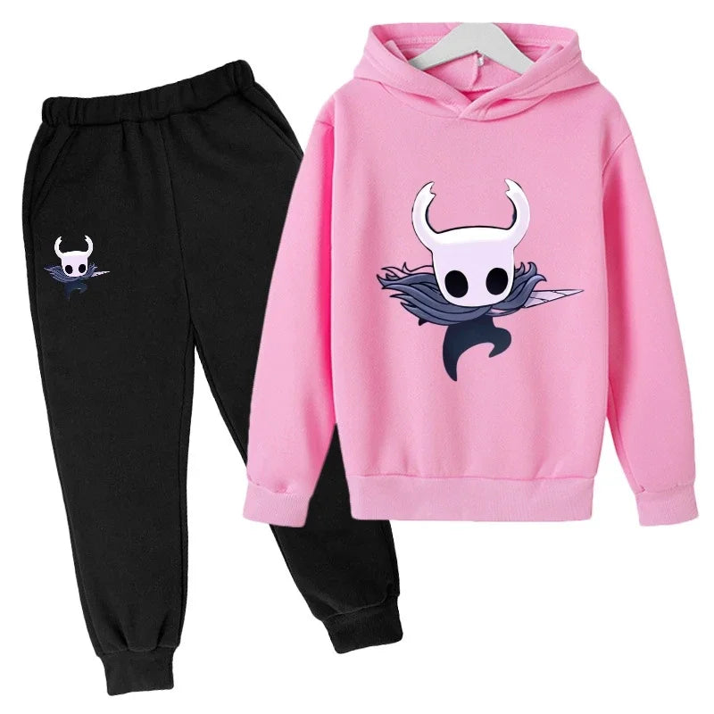 children Fashion New Popular Hot game Hollow Knight kids Hoodies  Personality Anime Hoodie Harajuku Sweatshirts boy hoodie sets