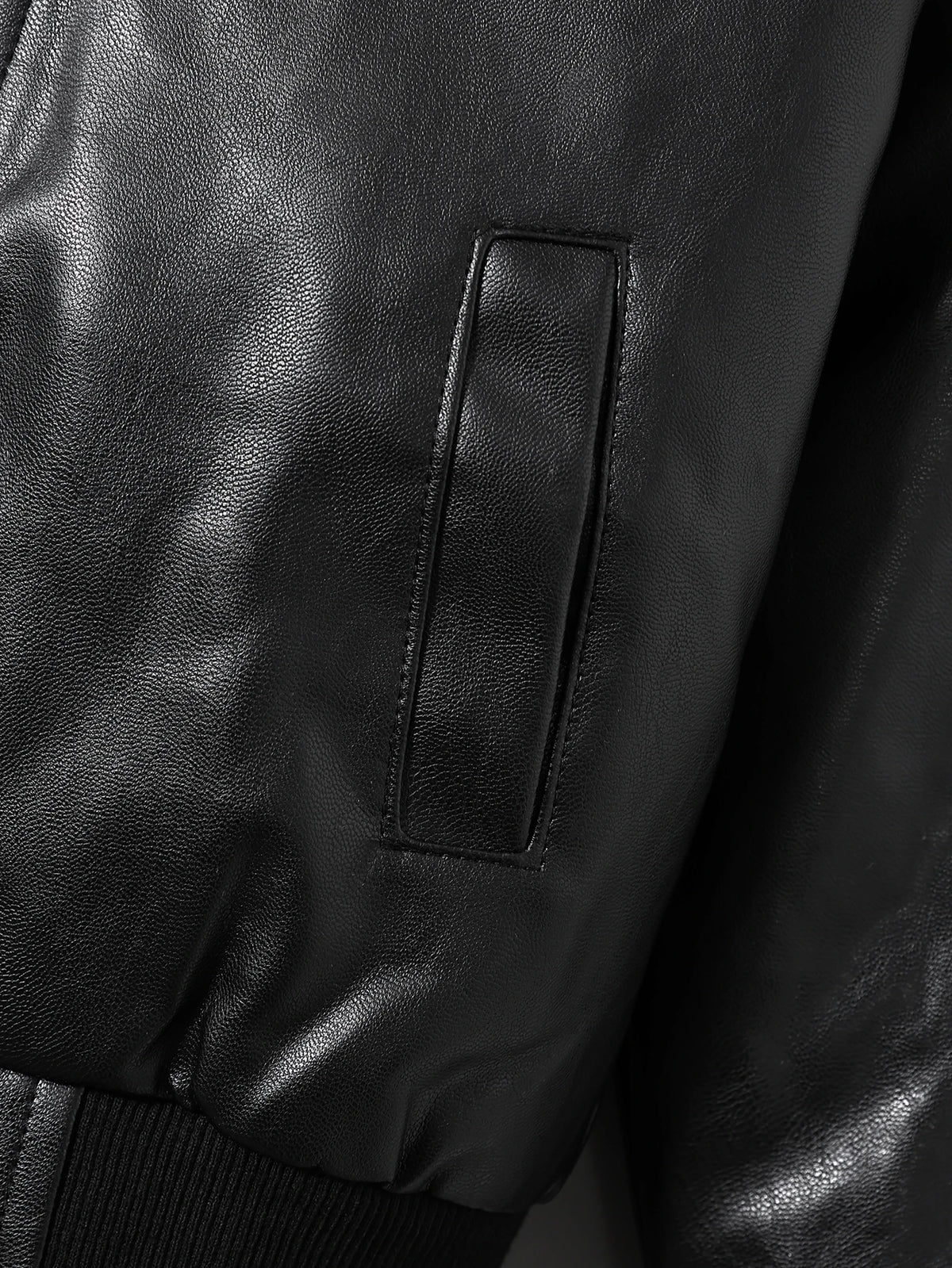 Children's Clothing for Boys, Pu Leather Jacket for Older Kids, Spring and Autumn Motorcycle Style Jacket, Black Baseball Jacket, Pu Leather Jacket in Chocolate Color, Autumn and Winter Jacket