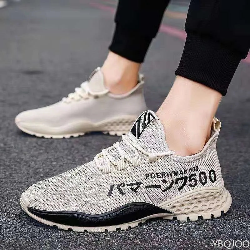 2025 Large Size Spring and Autumn New Breathable Lightweight Casual Men's Shoes Niche Trend Versatile Flat Sports Men's Shoes
