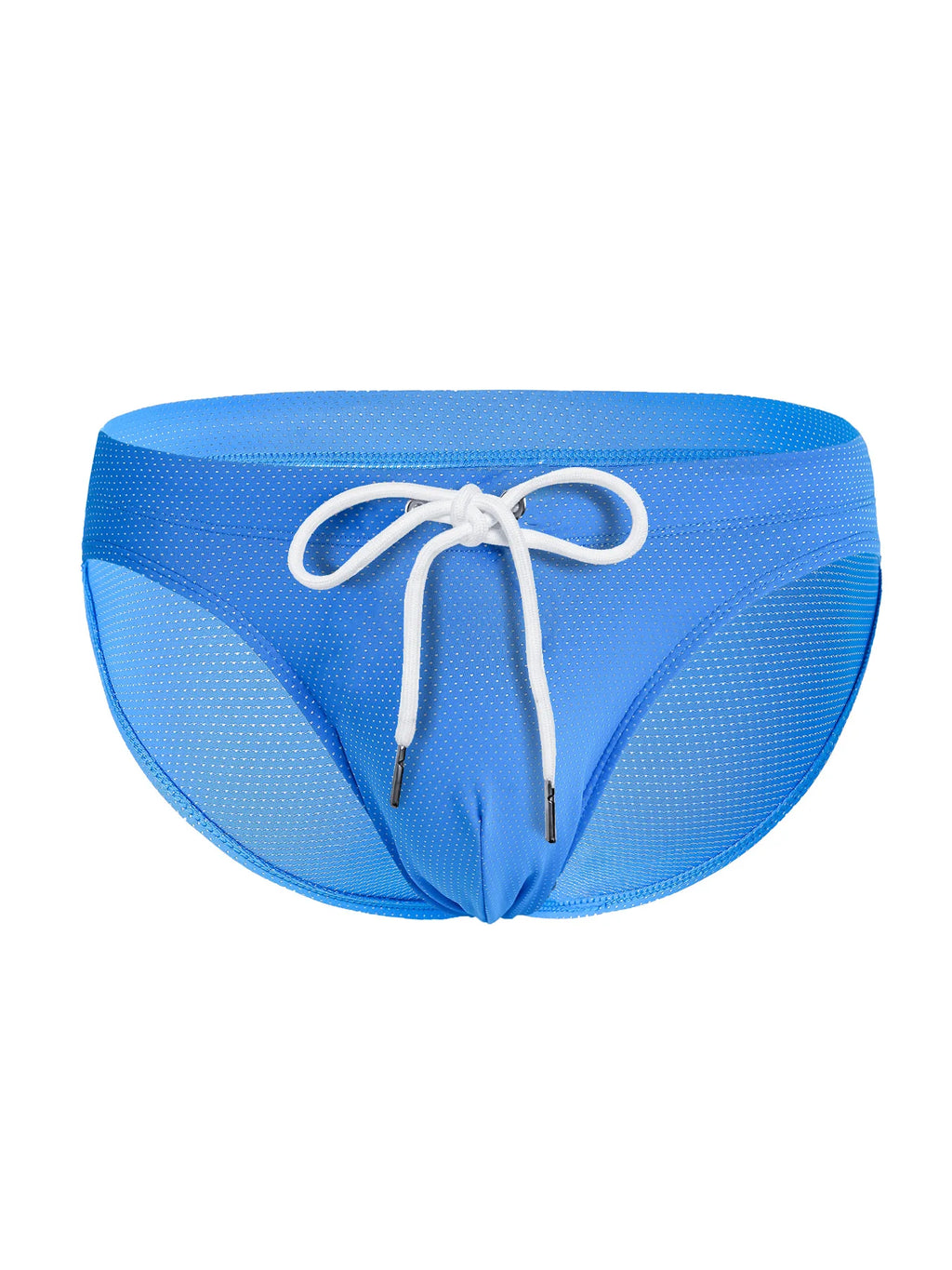 Men's Summer Swimwear Low Waist Swim Briefs Solid Color Seamless Stretch Breathable Beachwear Surf Board Shorts