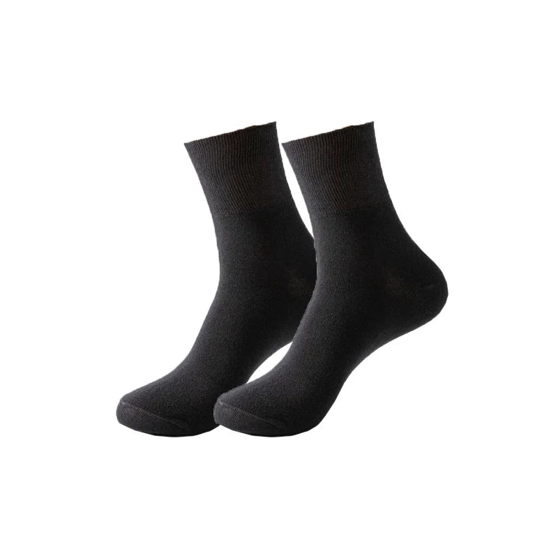 Plus Large Size Man Short Socks Business Cotton Solid Loose Elderly People Sweat-Absorbing Anti-Bacterial Breathable Warm Socks