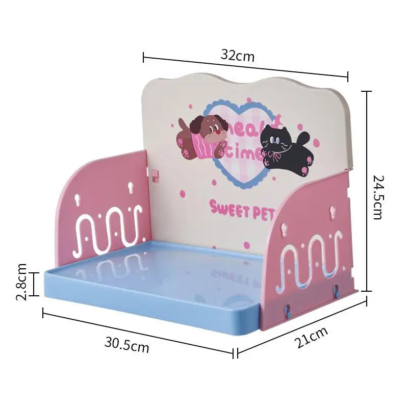 Pet Feeding Table For Cats And Dogs, Prevents Food Spills, Easy To Assemble And Clean, And Prevents Tipping Over.