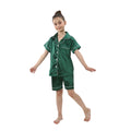 Christmas Pajamas for Boys Girls Red Green Gold Pijamas 2-13 Years Kids Sleepwear Children Satin Pyajams Toddler Silky Nightwear