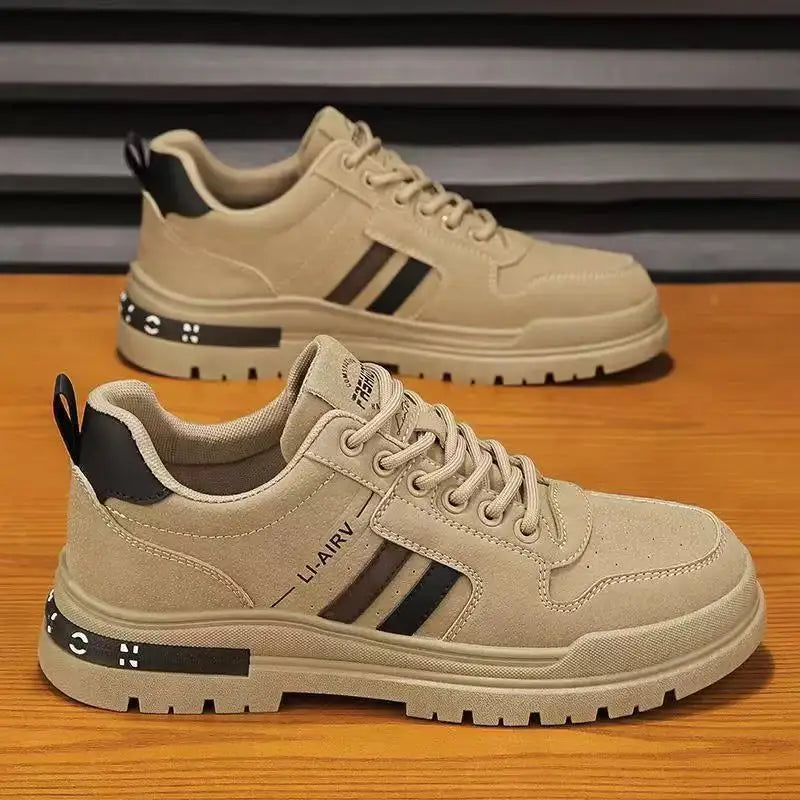 Men's Work Shoes Breathable Wear-Resistant Waterproof Non-Slip Spring Autumn Fashionable Sports Shoes Labor Protection Boots