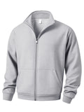 Autumn Men Sweatshirts Long Sleeve Jacket Zip Up Closure Jacket Male Outdoor Sports Slim Fit Windproof Coat Male Clothing