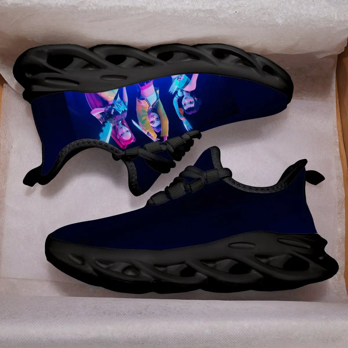Children's Sneakers for Boy Kids Running Shoes with Cartoon Girls Print Lightweight Versatile Tennis Shoes for Girls Men Women