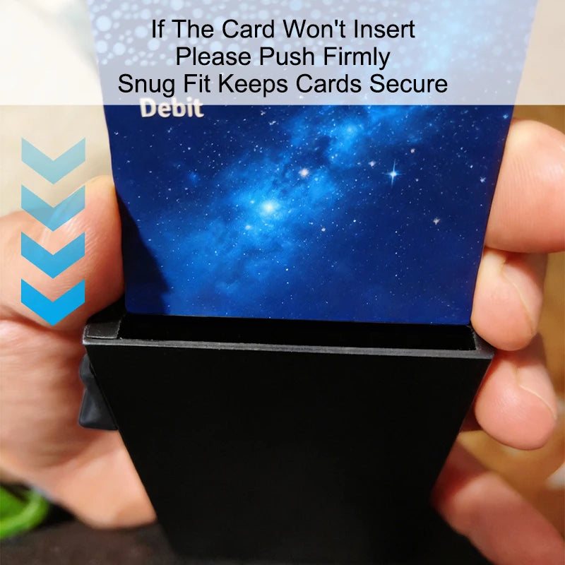 Anti Rfid Credit Card Holder Men Minimalist Wallets Thin Slim Mini Luxury Metal Bank ID Cardholer Case Wallet for Men Carteras