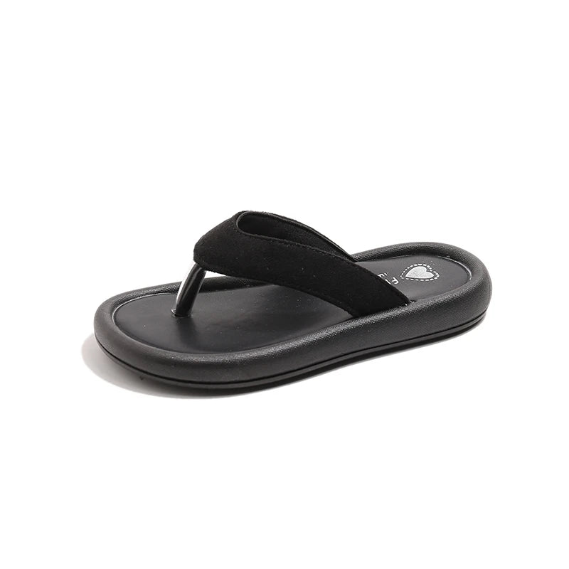 Kids Casual Sandals for Girls 2026 Summer New Toddler Beach Flip-flop Non-slip Soft Sole Lightweight Retro Kids Outdoor Slippers
