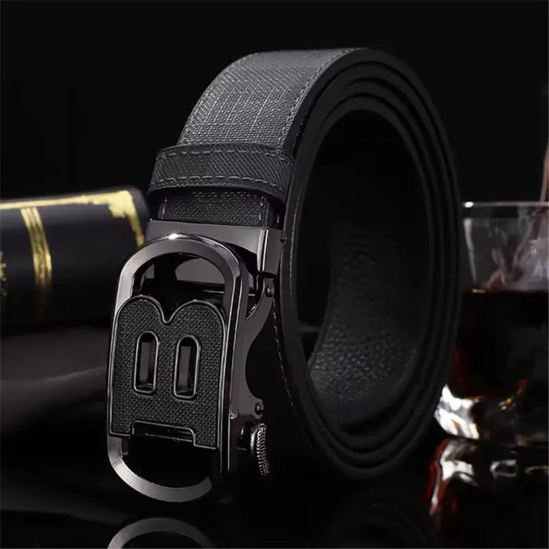 Men's Belt Designer High Quality Genuine Leather Belts Male Metal Automatic Buckle Casual Fashionable Belt For Men Jeans