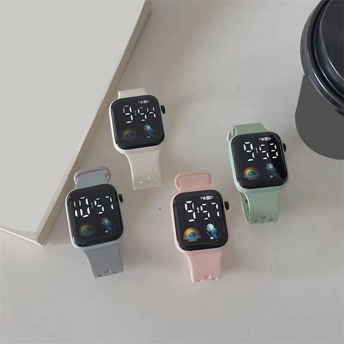 LED Digital Watch For Kids Boys Sports Waterproof Watches Girls Silicone Digital Watch Casual Childrens Electronic Reloj