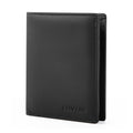 Men Wallet Genuine Leather Wallets for Men Zipper Purse Vertical Business Wallets RFID Anti-Theft Credit Card Holder Money Bag