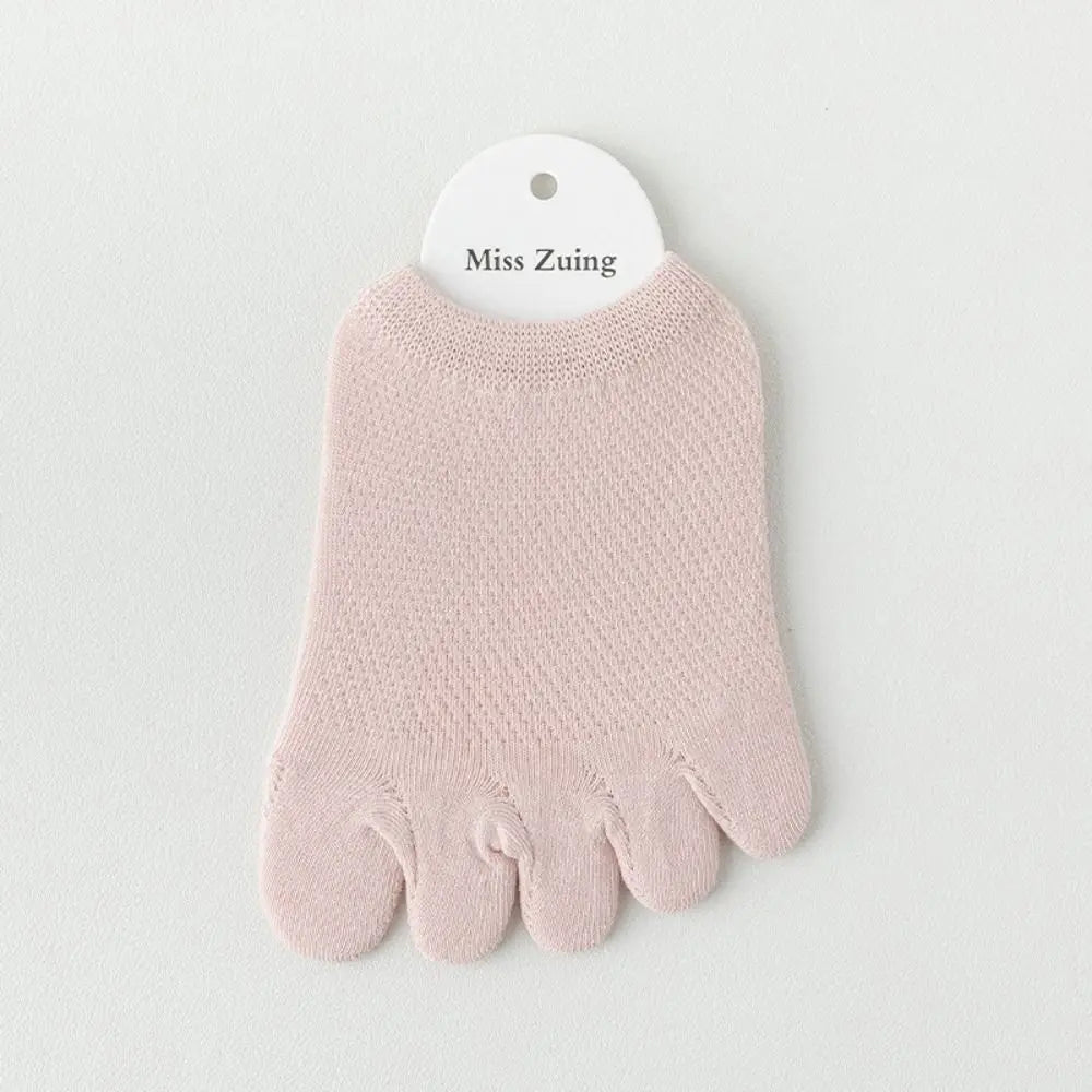 Anti-slip Five Finger Socks Kids Cotton Mesh Breathable Children Accessories Sport Split Toe Hosiery