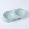 Pet Double Bowl Dogs and Cats Feed in Double Bowls Macaron Plastic Feeding Bowl Pet Supplies Cat Accessories Cat Products Cat Fo
