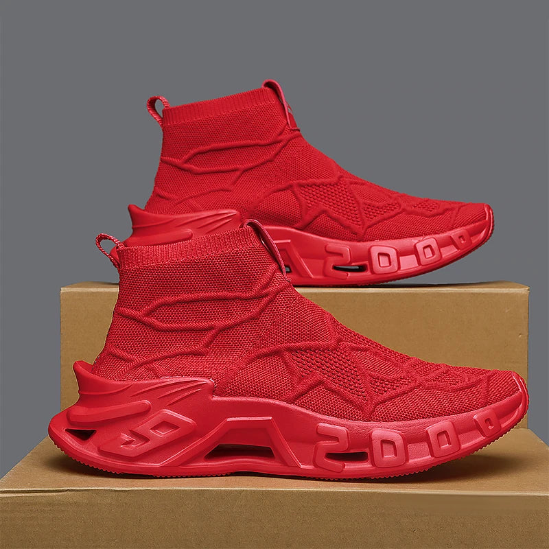 Outdoor Sports Shoes - High-Top Sports Shoes Are Novel and Fashionable, Non-Slip and Durable, Suitable for All Seasons,