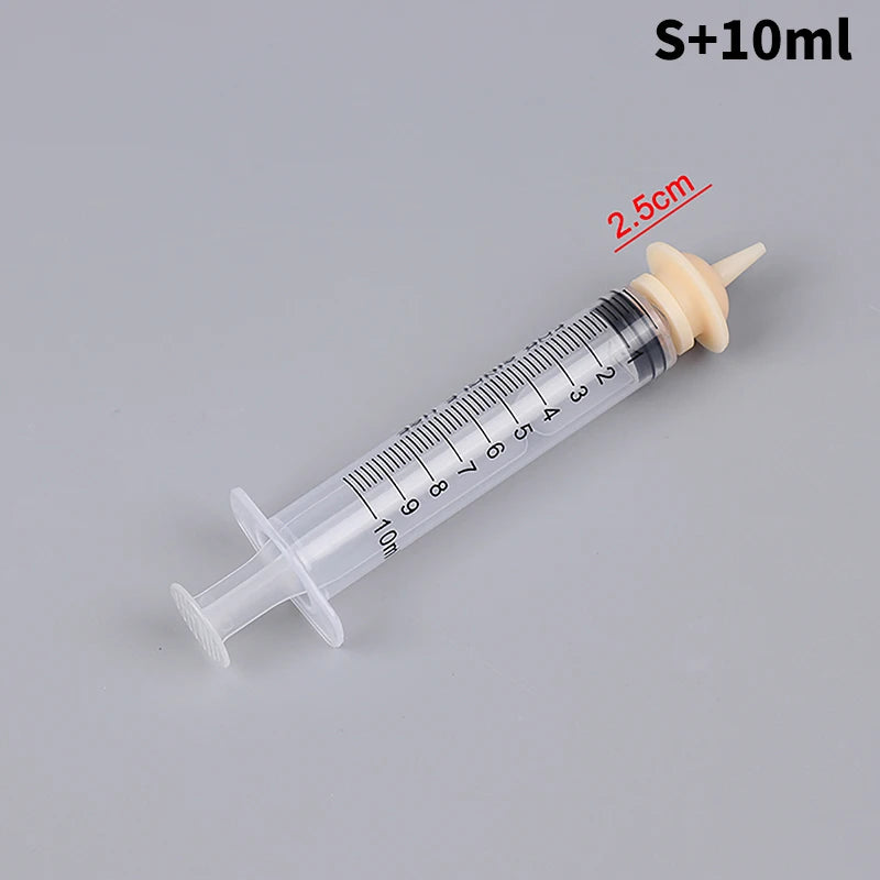 Pet Feeding Nipple For Puppy Dog Cat Hamster Feeding Pacifier Medicine Feeding Oral Syringe With Silicone Nipple Feeder