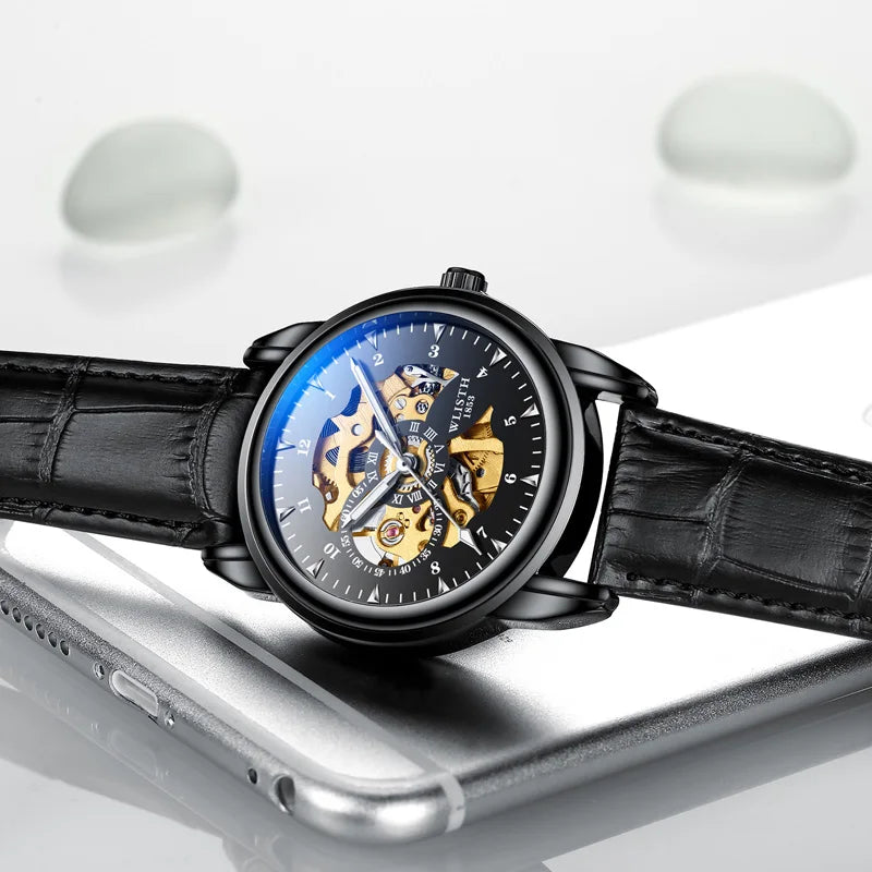 Man Watch Original Watch Machinery Men 's Watches Luxury Hollowing Watches For Men Waterproof Automatic Watch Mens Gifts