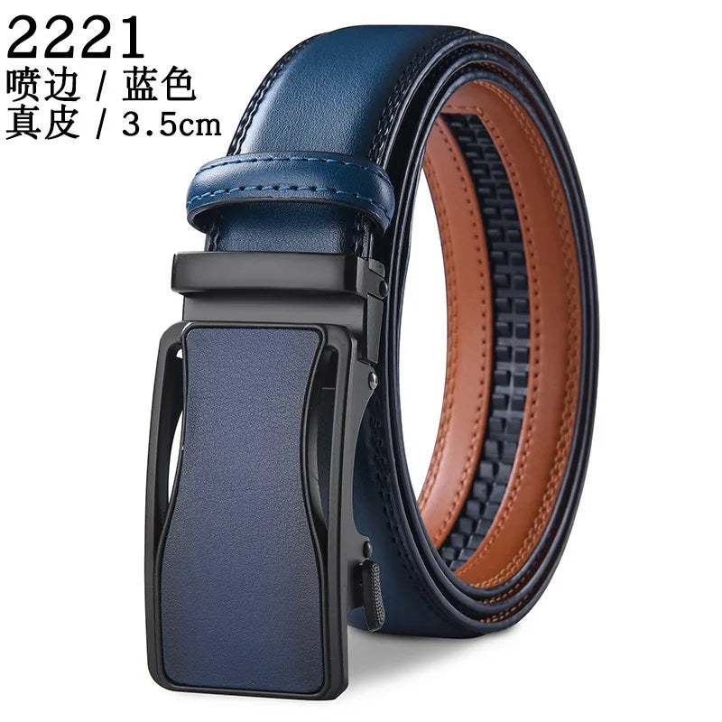 Men Belt Genuine Leather belt for men Alloy buckle ratchet belts Men Designer Belt Automatic belts
