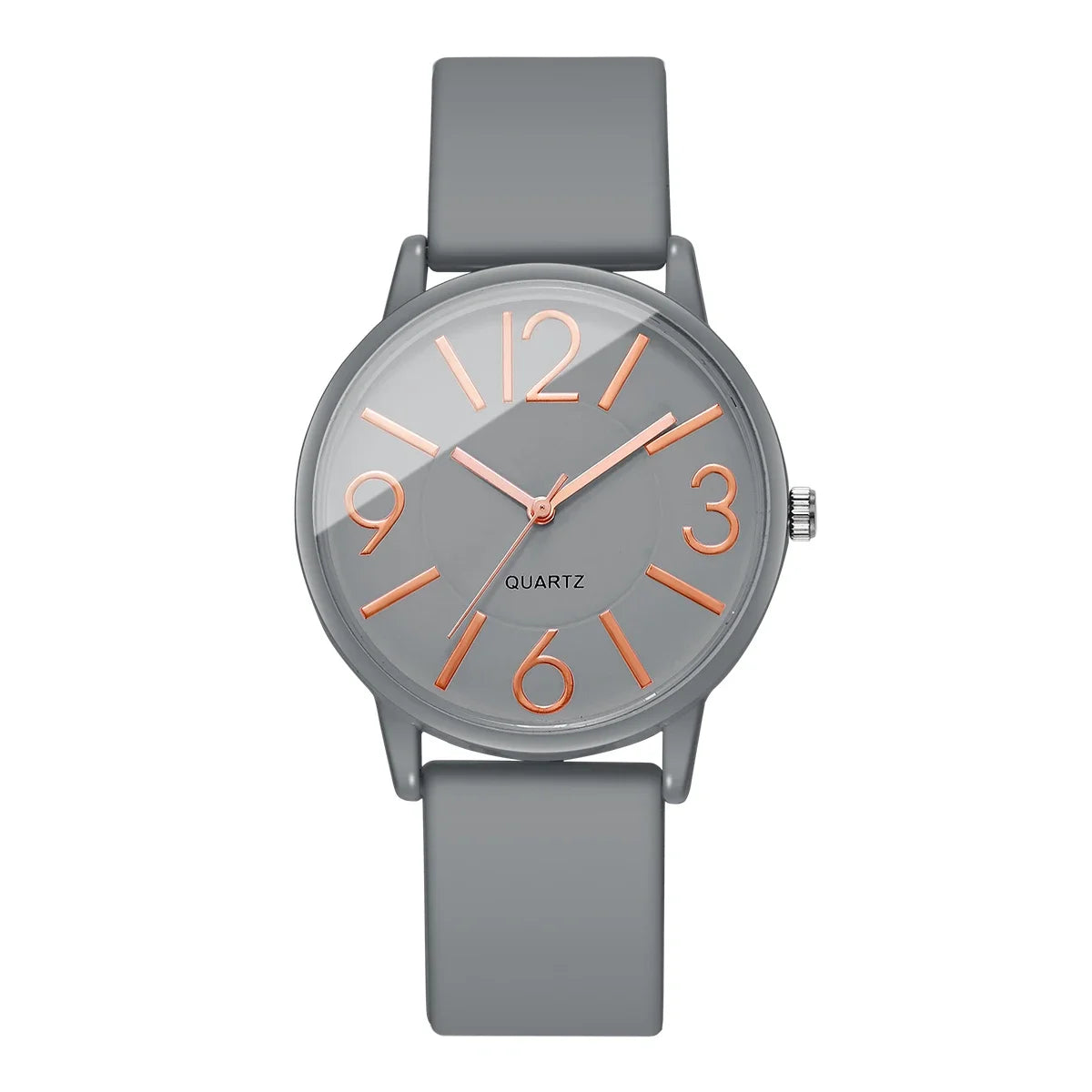 Fashion Arabic Dial Women's Quartz Watch Minimalist Silicone Strap Casual Wristwatch for Girls Students Reloj Mujer