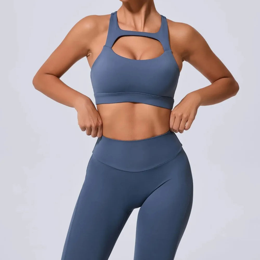Sports Bra Push Up Yoga Bras Women Workout Top Fitness Clothing Gym Clothes Woman Sportswear Black Beige Gray Blue Green 2026