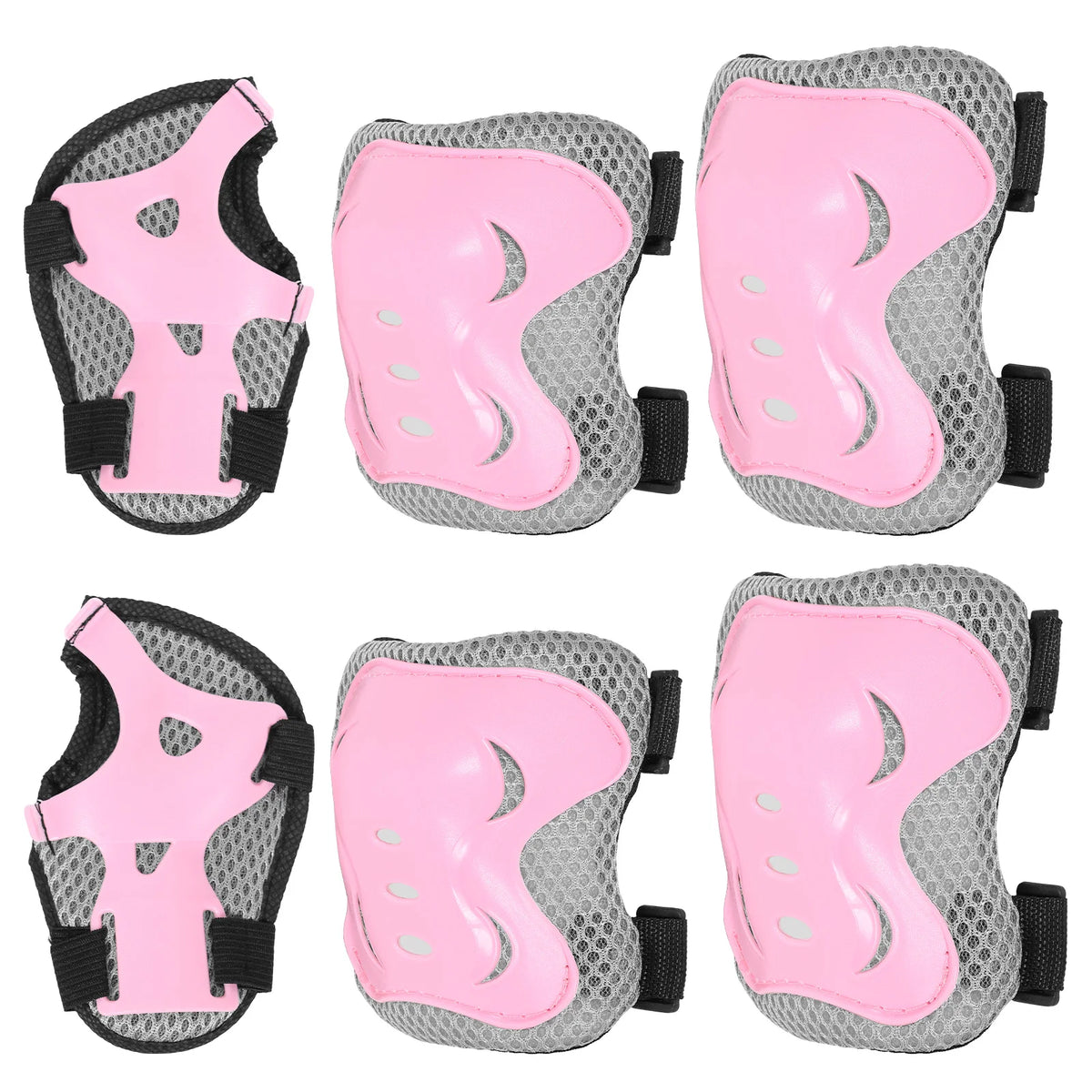 6Pcs Kids Knee Pads and Elbow Pads Wrist Guards Protective Gear Set for Bike Bicycle Cycling Skateboard Skating Sports Scooter
