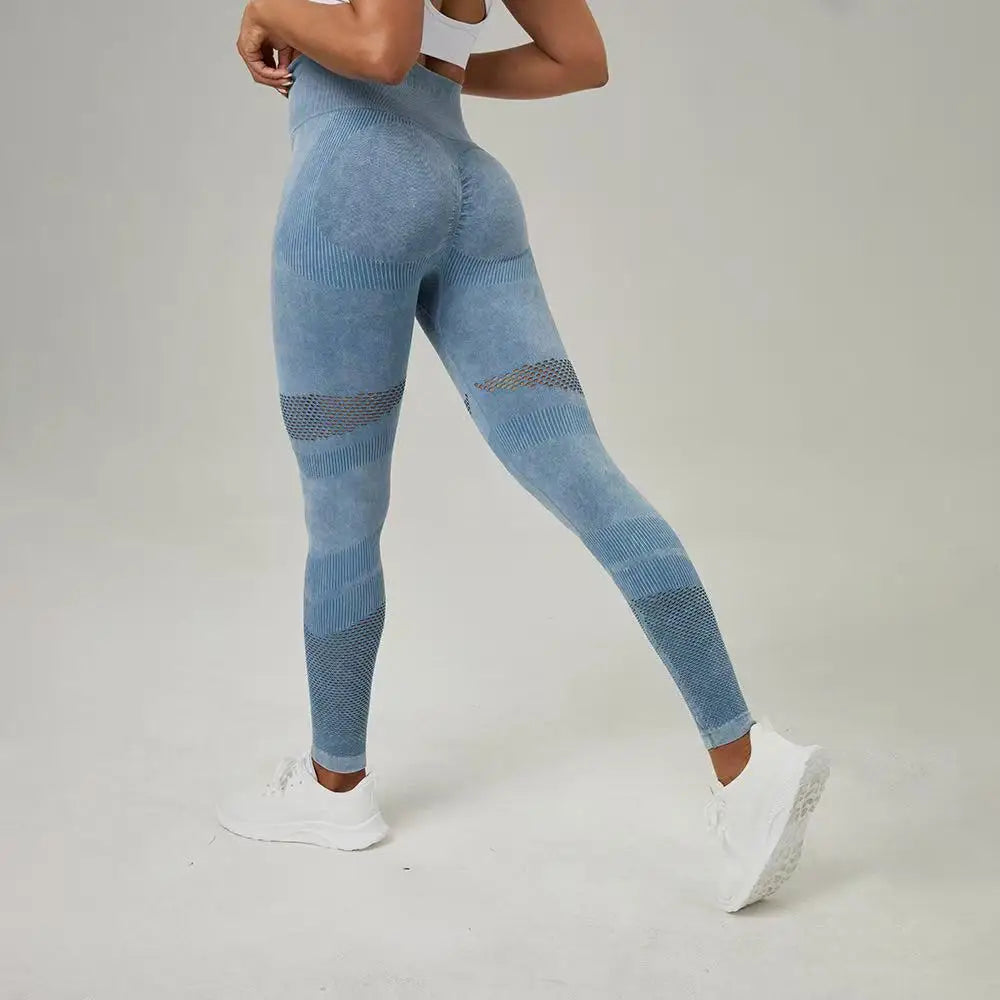 Seamless Leggings Sport Women Fitness Push Up Yoga Pants High Waist Hip-lifting Workout Running Scrunch Sportswear Gym Tights