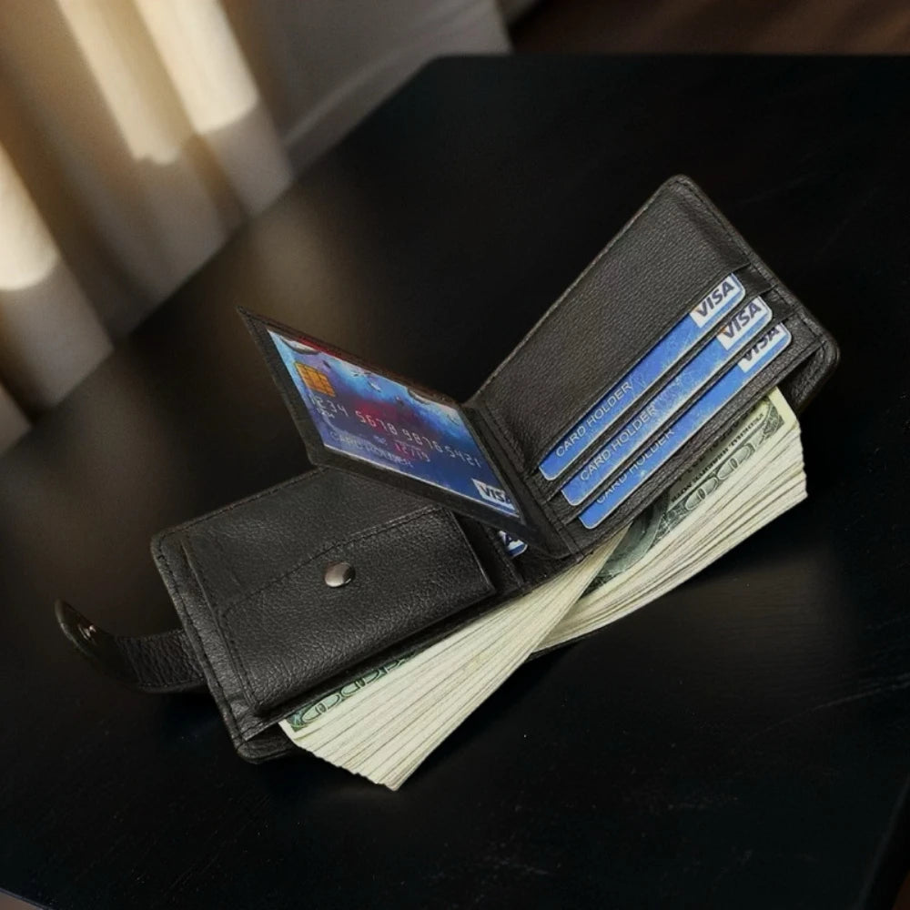 Leather Wallet for Men Credit/Debit Card Slots Wallets Men Suitable for Daily Casual and Business Use for Daily Casual  Business