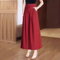 Summer Thin Wide Leg Pants Women's Slimming Trousers Drapey Maxi Skirts Middle-Aged And ly Casual Skirt Pants