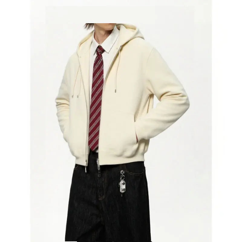 2026 Men's Sweater with Hat Casual Fashion Versatile Long Sleeve Trend Autumn Sports