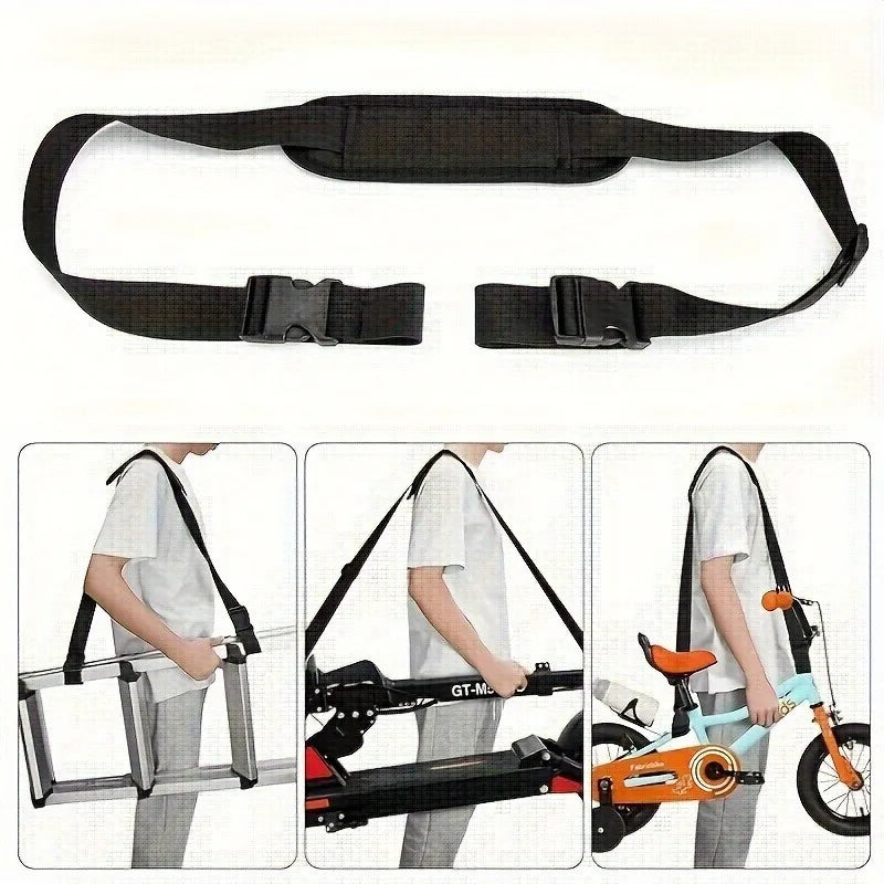 Kids Scooter Shoulder Strap Adjustable Carrying Strap Shoulder Pad Balance Bikes Should Belt Strap Scooter Hand Carrying Straps