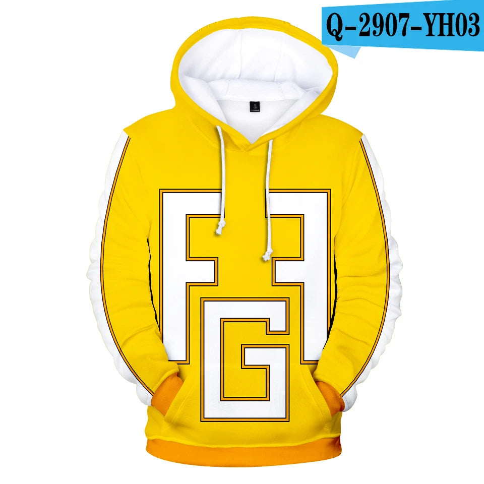 My Hero Academia Midoriya Izuku All Might Cosplay Costume School Uniform Boku No Hero Academia 3D Print Mens Hoodies Sweatshirts