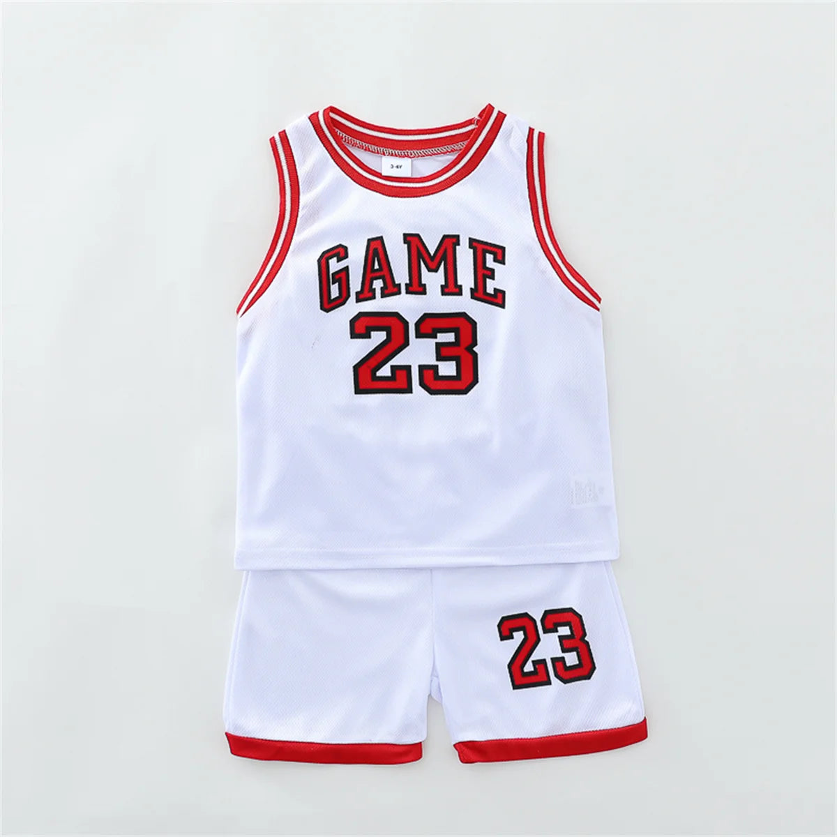 Children's Summer Basketball Suit Vest And Shorts Two-Piece Set Comfortable Lightweight Clothing for Kids