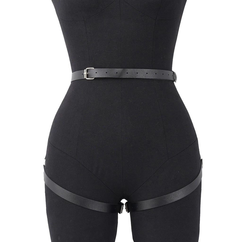 Women Fashion Belt Female Street Style  Leg Harness Belt Thigh Garter Gothic Casual Wild Decoration Belts Clothing Accessories