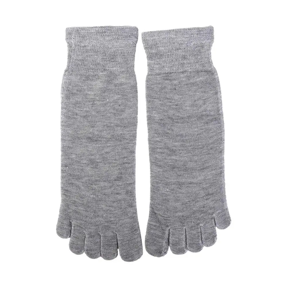 Business Men Short Socks Ankle Crew Socks No Show Socks Cotton Ankle Socks Five Fingers Socks Men'S Split Toe Sock Toe Socks