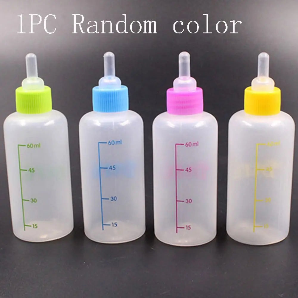 Pet Puppy 1 Set Feeder Pet Kitten Feeding Bottle Dog Nursing Bottle Pet Supplies with Cleaning Brush Kit Nipple
