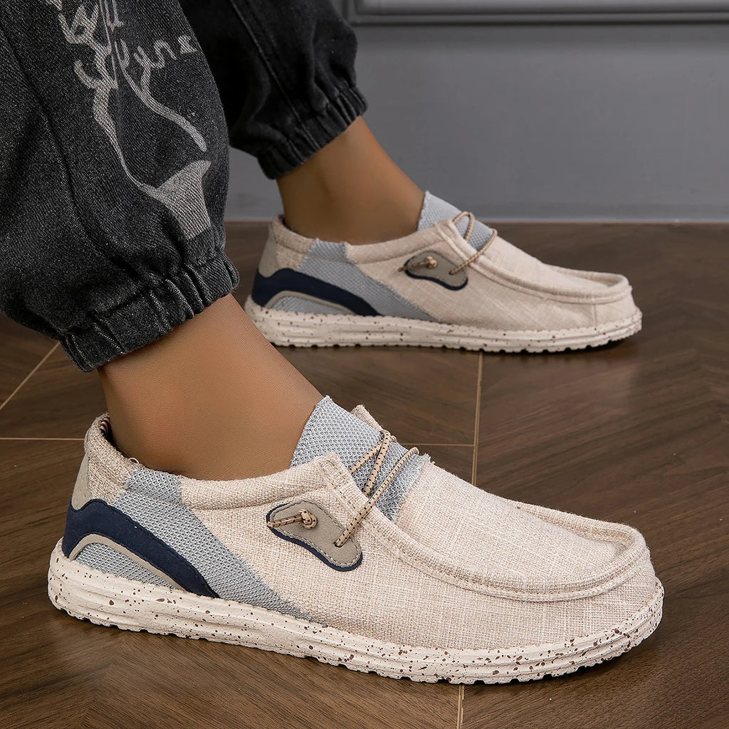 Men's Loafers Lightweight Comfortable Wide-Size Casual Sport Shoes for All Seasons Daily Wear Flat-Soled Men's Footwear