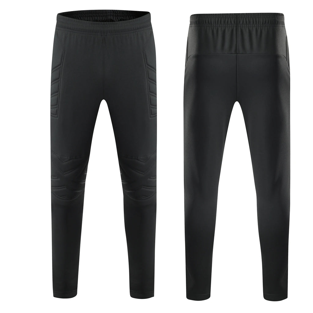Kids Mens Children Soccer Training Pants Trousers Football Match Goalkeeper Pant Goal Keeper Goalie Knee Pad Sponge Protection