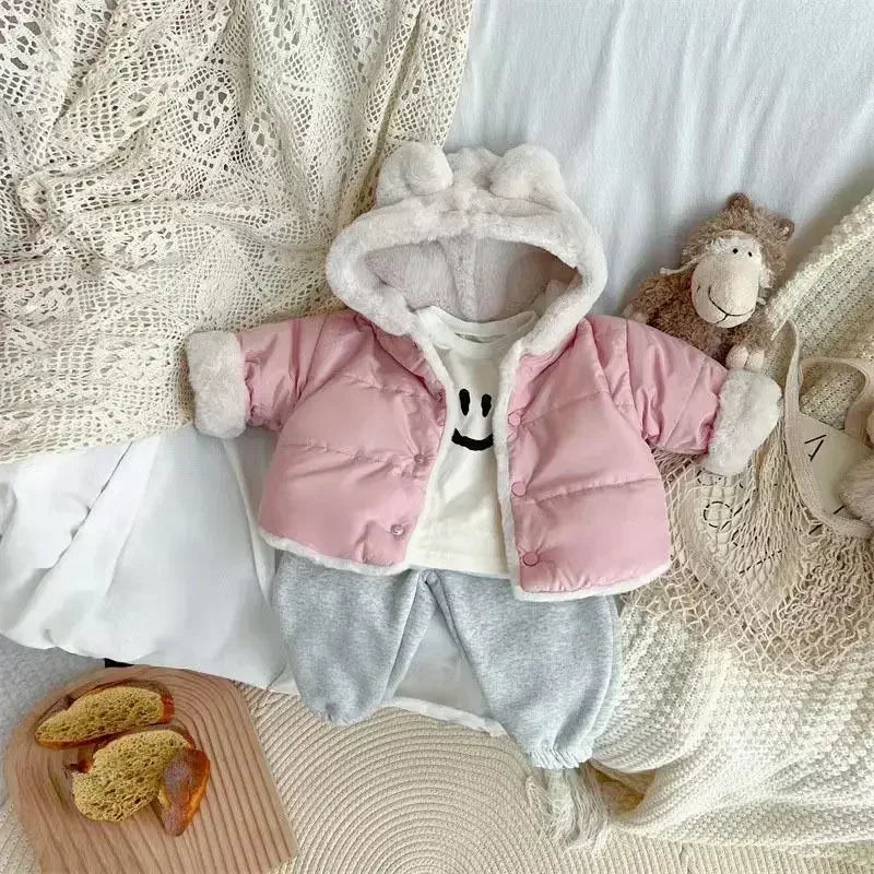 2026 Children Kids Jackets for Girls Coat Winter Boy Girl Hoodies Clothes Newborn Baby Outwear Outfits Toddler Kid Clothing 0-7Y