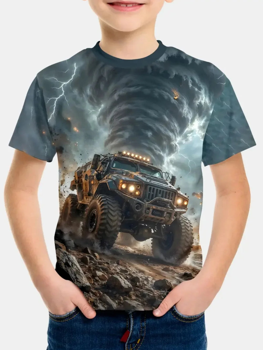 Kids Clothes Boys T Shirt Short Sleeve Stylish Car Racing Graphic T Shirts Children Summer Clothes Casual Streetwear Boy Clothes