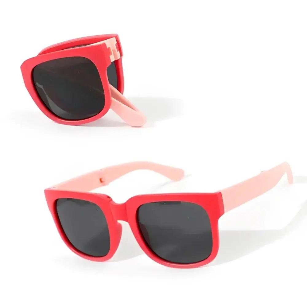 Fashion Square Frame Kids Sunglasses Fashion UV 400 Outdoor Foldable Sunglasses Children Eyewear for Toddler Boys and Girls