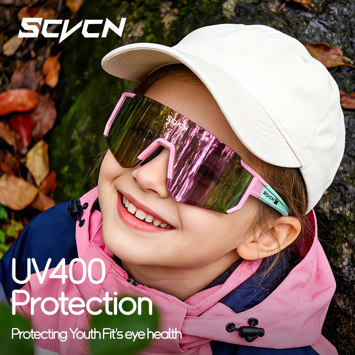 SCVCN Children Sports Glasses Kids Road Bikes Cycling Eyewear Photochromic UV400 Goggles Outdoor Cycling Teenager Sunglasses