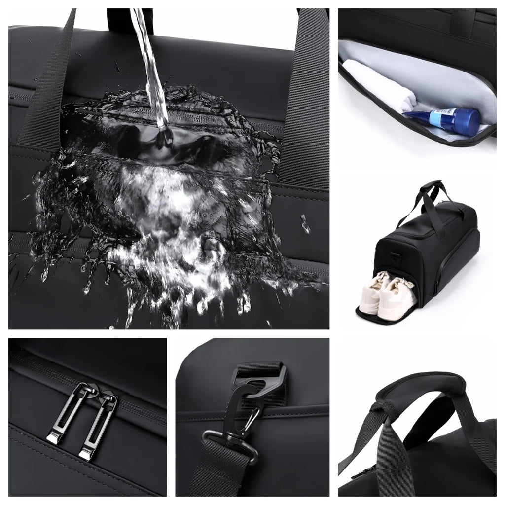Sports Gym Bag, Large Capacity Handbag,Portable Travel Duffel Bag, Multi-compartment With Shoes Storage,Perfect For Vacation